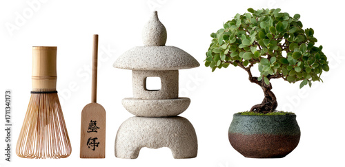 Traditional Japanese Garden Elements with Minimalist Style