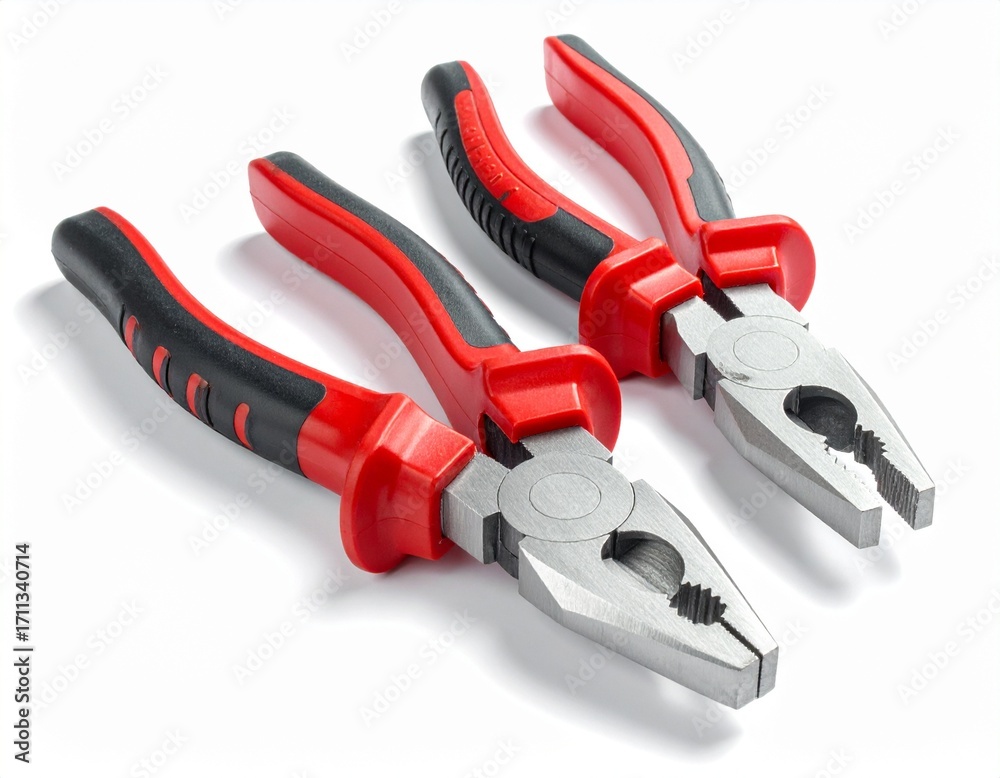 Obraz premium Generated image Construction tools - combination pliers on a white background without shadows