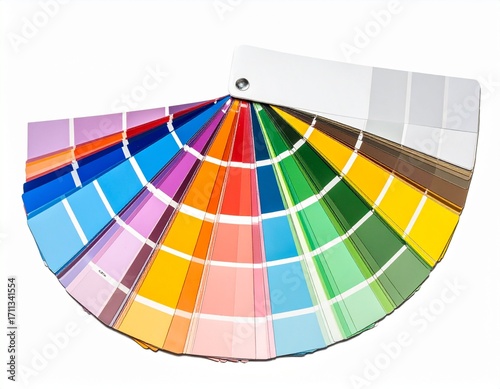 Generated image Construction industry: wall paint color sample on a shadow-free white background