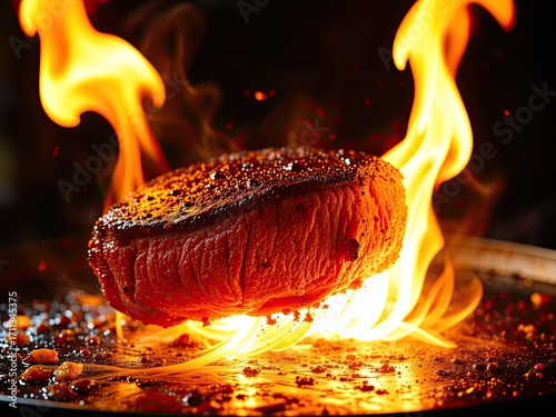 Gourmet Steak with Intense Heat and Juices