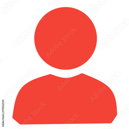 Red Single User Icon