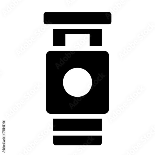 cutting filament glyph icon used in 3d printing workspace