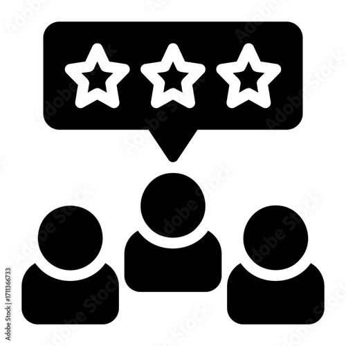 customer satisfaction glyph icon