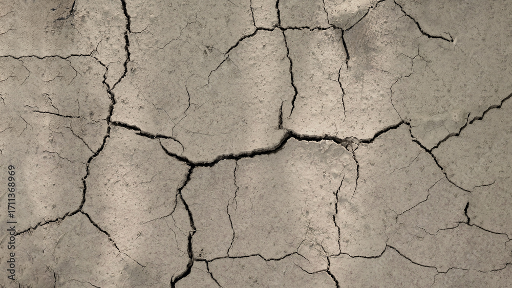 Fototapeta premium Cracked Earth Surface Texture