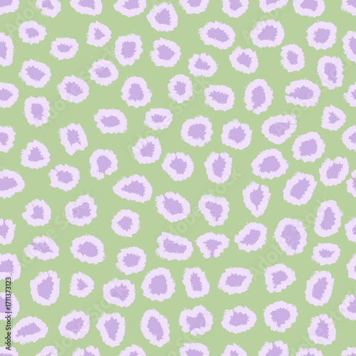 Green and Purple Leopard Print Pattern animal print