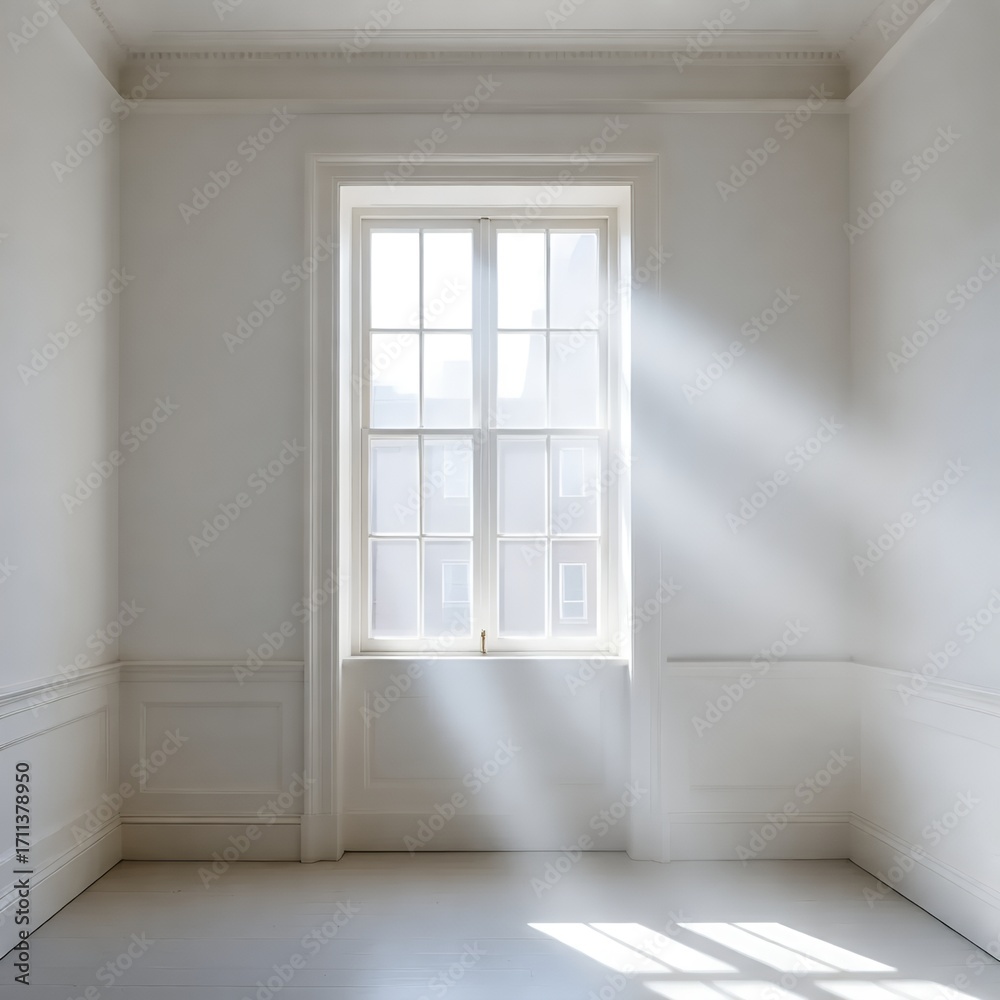 Fototapeta premium Light Through the White Wall 