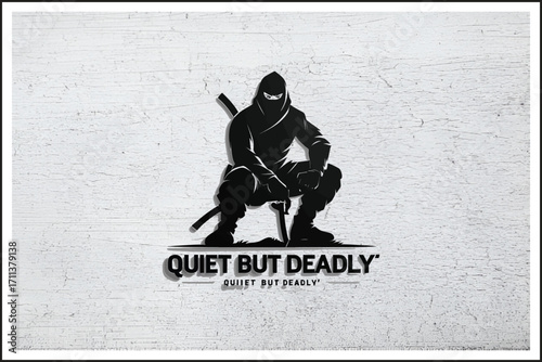 Deadly Precision Silhouette,
Ninja in the Shadows,
Silent but Lethal,
Dark Stealth Warrior
