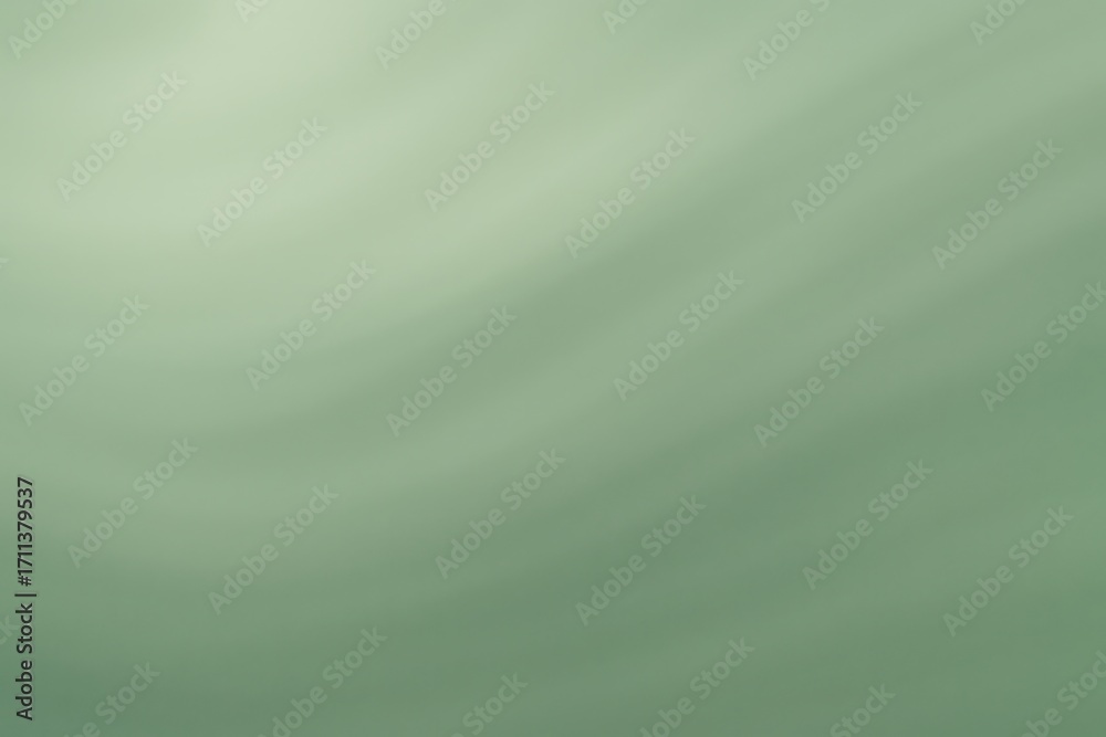 Obraz premium Serene sage green gradient flowing softly creating calming atmosphere for wellness and meditation themes