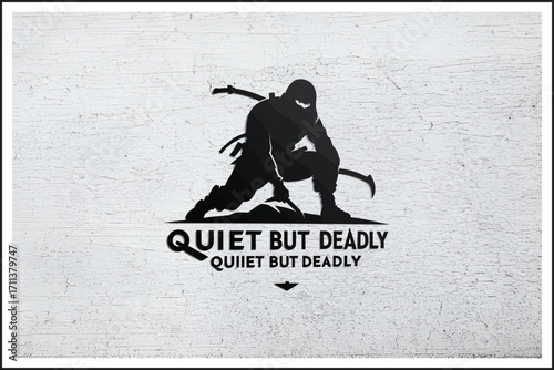 Deadly Precision Silhouette,
Ninja in the Shadows,
Silent but Lethal,
Dark Stealth Warrior