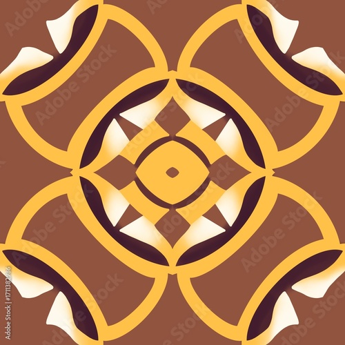 Seamless pattern abstract geometric islamic background boho batik pattern tribal ethnic seamless
