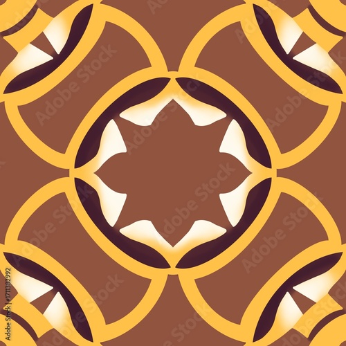 Seamless pattern abstract geometric islamic background boho batik pattern tribal ethnic seamless
