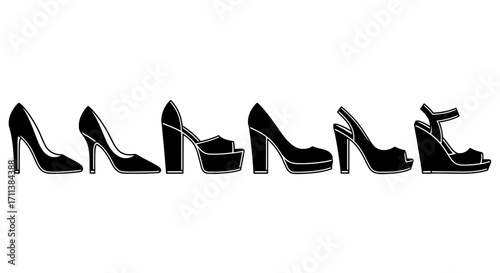 Elegant Shoe Collection High Heels and Fashion Footwear