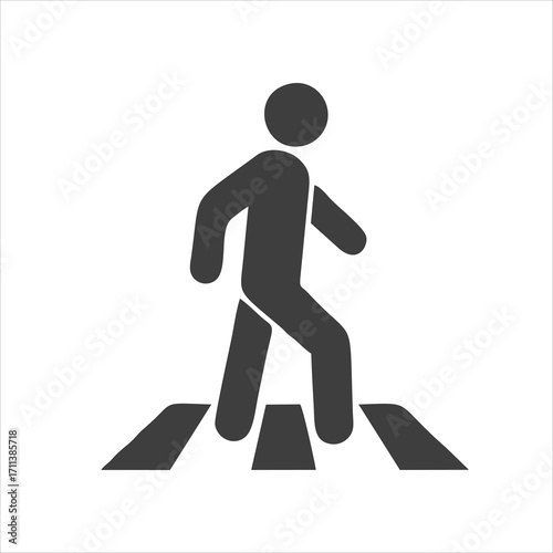 Man walk icon . Walking man vector icon. People walk sign illustration. pedestrian vector sign symbol on white background