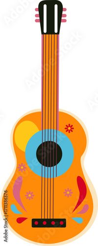Cuatro Guitar Illustration