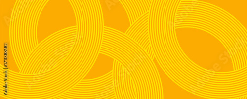 Pasta background, spaghetti abstract geometric pattern. Macaroni yellow poster. Wavy abstract pattern. vector eps10
