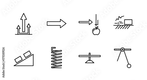 Physics Concepts and Principles Illustrated Through Diagrams