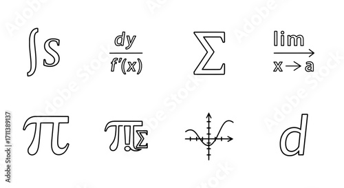 Mathematical Symbols in Outline Form