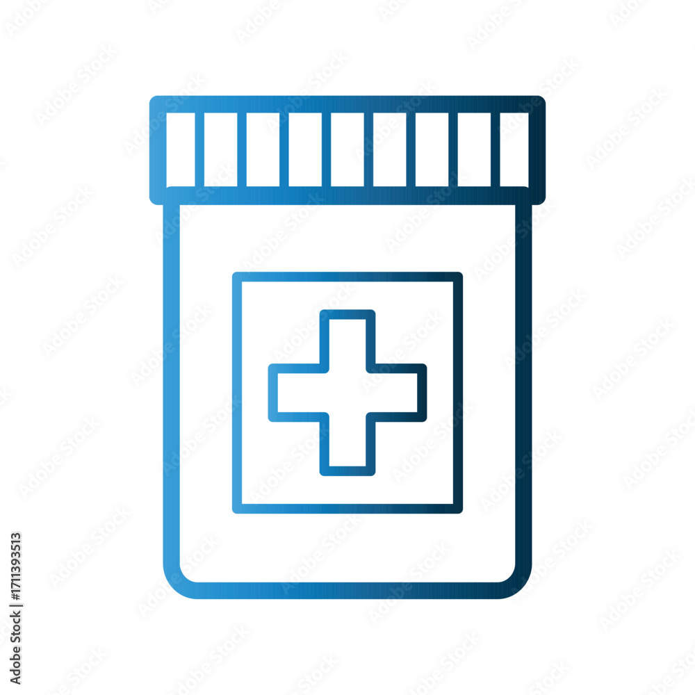 Fototapeta premium Medicine Jar icon design template
