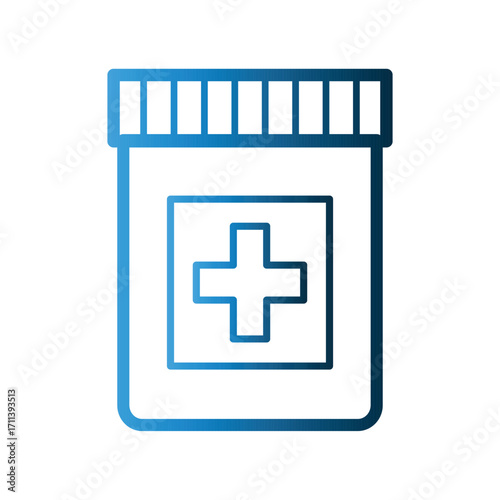 Medicine Jar icon design template