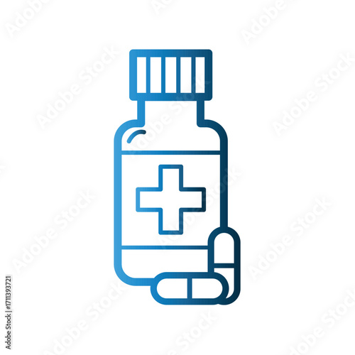 Medicine Jar icon design template