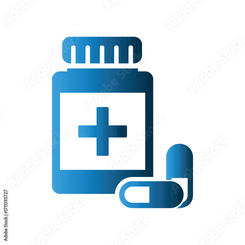 Medicine Jar icon design template