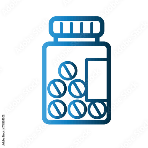 Medicine Jar icon design template