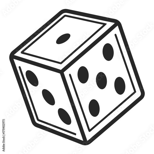 dice on white