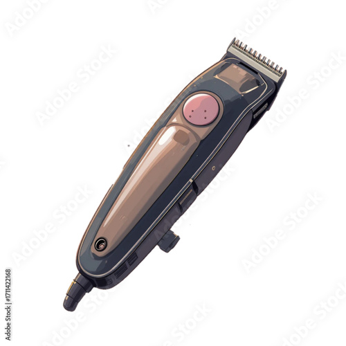 Flat colored hair clippers 