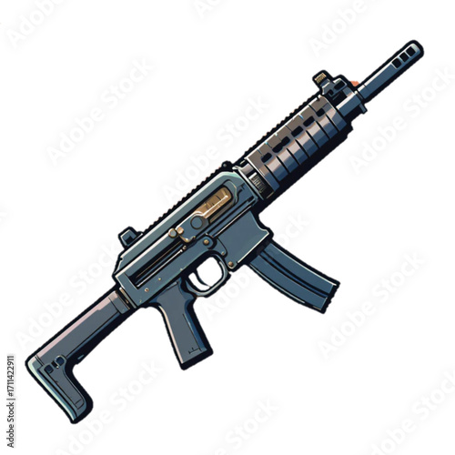 assault rifle vector illustration