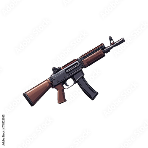 assault rifle vector illustration