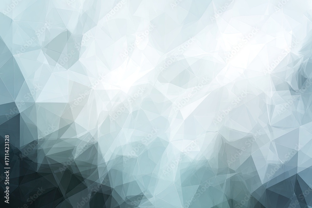 Fototapeta premium Abstract polygonal background with a gradient of muted blues and grays
