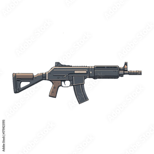 assault rifle vector illustration