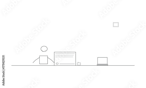 HR Manager Reviewing Employee Complaint – Vector Scene of Workplace Conflict, Human Resources Oversight & Policy Evaluation
