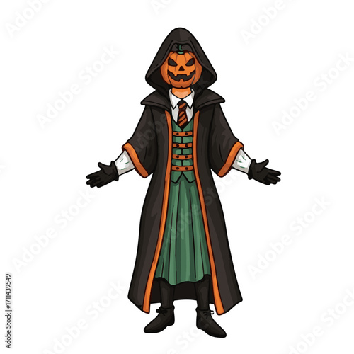 Halloween Pumpkin Man Costume