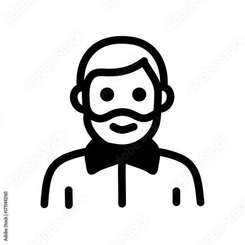 Anthropologist Line Icon of Anthropology Icon Set