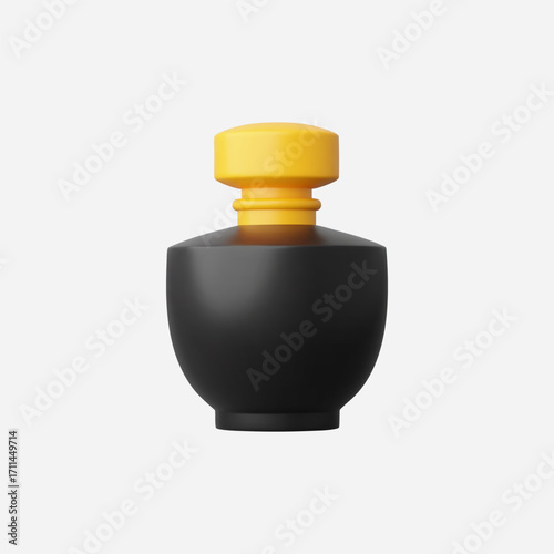 3d Realistic Parfume bottle icon vector Illustration