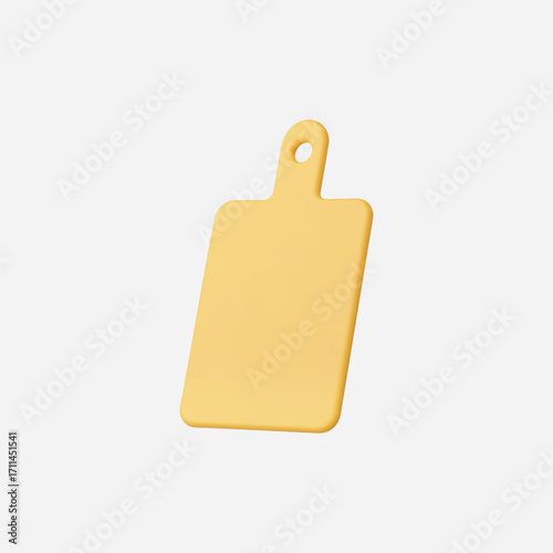 3d Realistic Cutting Board icon vector Illustration