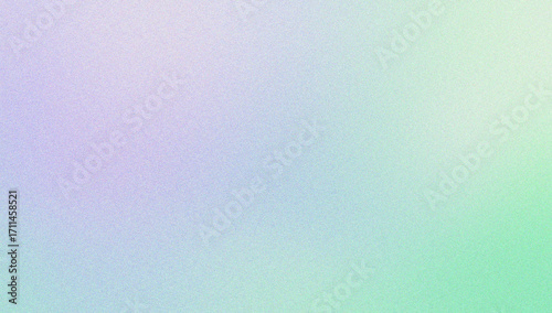 Noise Texture Blur Gradient Background with Lavender, Blue and Mint Pastel Colors for Banner and Header Design