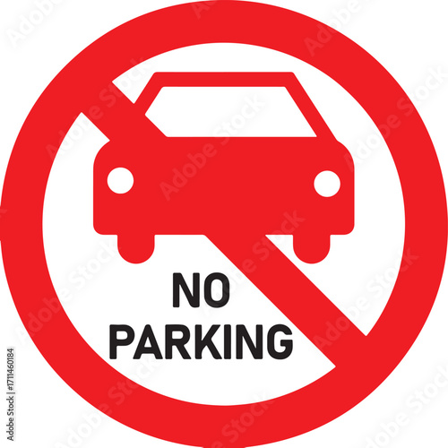 no parking, parking restriction, traffic sign, road sign, prohibition, forbidden, car, automobile, red circle, diagonal line, white background, symbol, warning, regulation, transportation, safety, acc