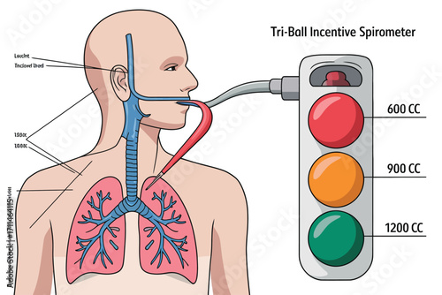 Using a Tri-Ball Incentive Spirometer for Lung Capacity Improvement