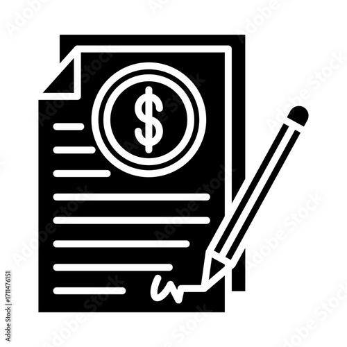 Loan agreement icon
