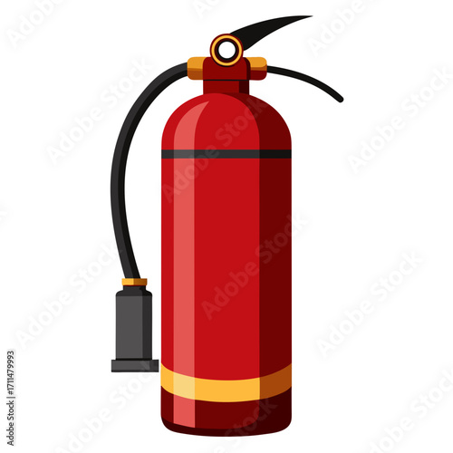 fire extinguisher isolated on white