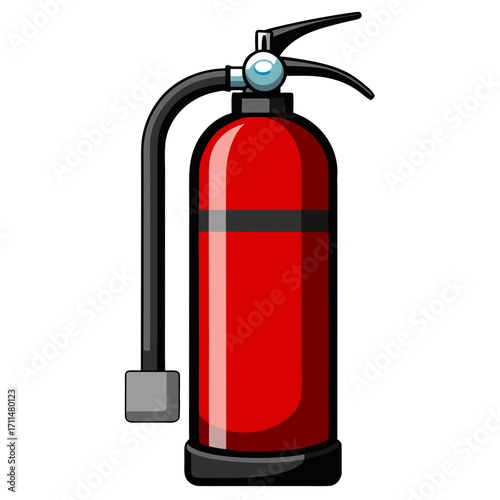 fire extinguisher isolated on white