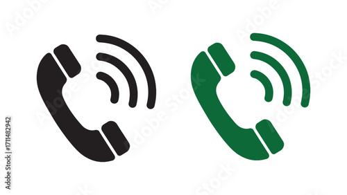 Hotline and Support Symbol – Phone Receiver Design