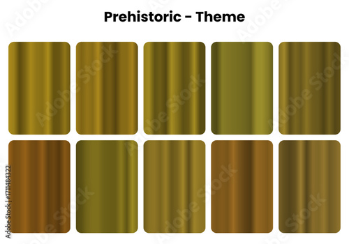 Ancient Earth Gradient Pack, Evoking primeval landscapes and prehistoric times through earthy orange tones, Perfect for historical designs and primal visual content