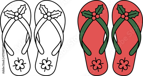 Colorful Summer Sandals Pair
