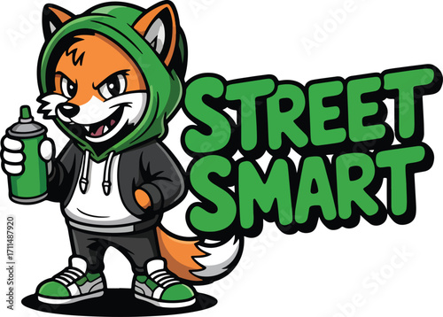Street Smart Fox Mascot