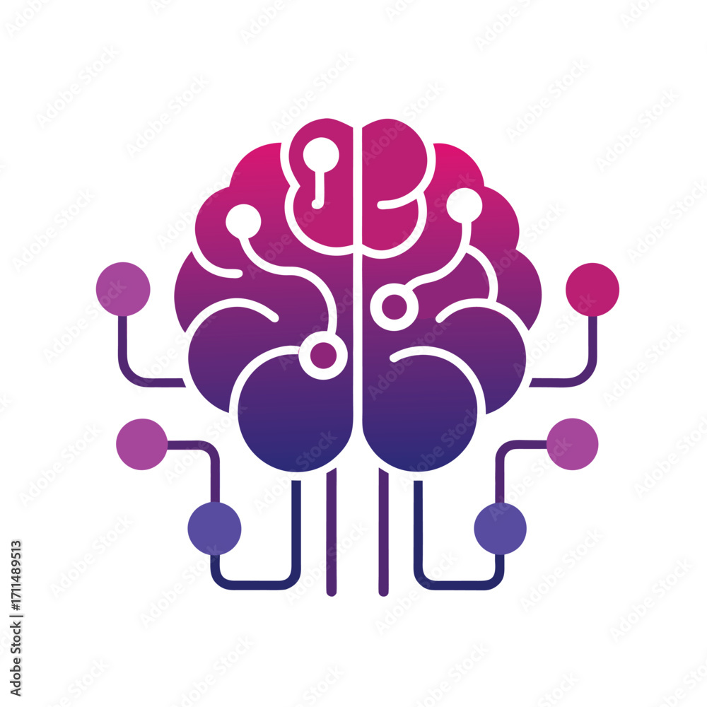 Fototapeta premium brain icon vector