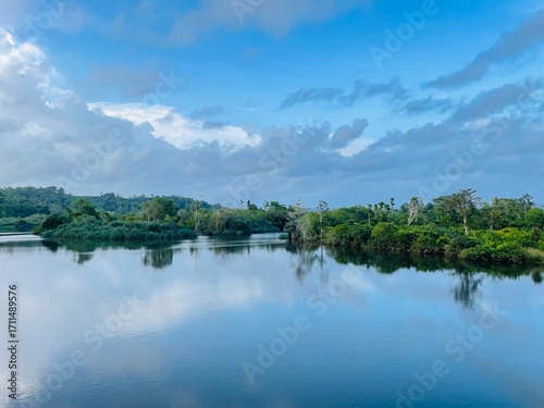 landscape with lake