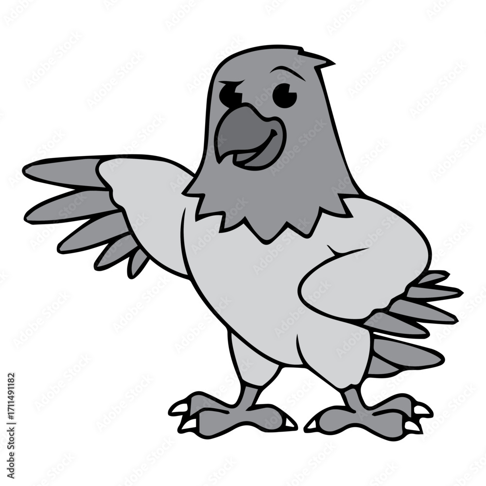 Fototapeta premium Cartoon Eagle Mascot